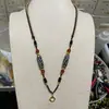 Cordón Colgante Thangka de Tíbet Tejido a Mano, Cordón de Collar Estilo Étnico, Cuentas Dzi, Jade, Artefactos Culturales, Cordón para Colgar Amuleto Budista al Cuello Venta al por Mayor