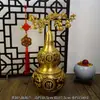 Gourd Amarillo de los Ocho Inmortales Bolsa para Traer Riqueza Bagua Gourd de Boca Abierta Gourd de Bendición para la Entrada del Hogar Adorno Feng Shui para Mudanza