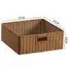 Cesta de Armazenamento para Gabinete Kens Mesa de Centro Japonesa Caixa de Diversos Rattan Sintético Trançado Cesta de Armazenamento para Entrada Casa Caixa de Armazenamento para Mesa