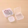 Caja Cuadrada de Plástico para Fabricante Caja Cuadrada Pequeña de PP Contenedor para Componentes de Joyería Anzuelos de Pesca Compartimento Único con Tapa Caja Transparente para Equipo de Pesca