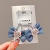 Pinza para el pelo azul denim con forma de corazón para niños, accesorio para el pelo, pinza con borde de estrella para niña, nuevo estilo 2025, pinza para el pelo bb para el pelo de bebé de niñas