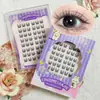 Caja de Regalo para Pestañas Postizas Transfronterizas Empaque Ocho Filas Yf50 Pestañas Postizas Segmentadas para Principiantes Grupos Individuales Pestañas Postizas sin Pegamento