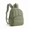Mini mochila para mujer más vendida transfronteriza, bolso de doble hombro ligero relleno de plumón, bolsa escolar impermeable casual acolchada para viajes