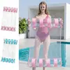 Fornecimento Exclusivo Transfronteiriço de Colchão Inflável Flutuante de Malha Rosa Lantejoula Estilo Ins, Pvc Espessado para Piscina de Praia Adulto Lazer Boia Aquática