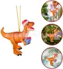 Ornamento Pendente de Dinossauro Plano de Acrílico Ornamento Pendente Decoração de Interior de Carro Personalidade Criativa Dinossauro Pingente de Carro