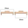 Adecuado para Conector de Correa Huawei Fit4 Conector de Acero Inoxidable de Cabeza Metálica Huaweiwatch Fit3/4