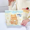 Nueva Bolsa de Lona Estilo Dibujo Animado Linda Gatito Bolso de Mano para Estudiante Versátil de Verano Ropa de Trabajo Bolsa de Gran Capacidad