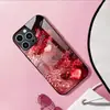 Aplicável ao Vidro Temperado para Apple 18PRO 17PROMAX Capa Protetora Coração Vermelho iPhone16 Romântico 17E