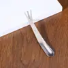 Garfo de Fruta de Titânio Puro Portátil de Uso Duplo para Acampamento, Colher de Sorvete Doméstica e ao Ar Livre, Garfo de Cristal de Titânio Fácil de Limpar, Tiras de Fruta Não Descartáveis