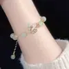 Artículo popular Pulsera de Mariposa de Nácar Estilo Chino Nuevo Mi Meng Die para Mujer Diseño de Nicho Accesorio de Mano Versátil para el Día a Día Regalo Sencillo para Mejor Amiga
