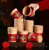 Vasos y Tazones de Papel para Fiesta de Inauguración de Casa y Suministros para Mudanza a Casa Nueva, Vasos Desechables Rojos Engrosados y Endurecidos para Banquetes y Fiestas en Casa