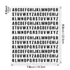 Manual de Pegatinas de Letras 0.5 pulgadas Tarro de Almacenamiento Negro Logotipo del Artículo Sobre Planificador Pegatina Decorativa de Letras