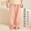 Pantalones Térmicos para Niños Categoría a Otoño e Invierno Pantalones Rectos de Terciopelo de Copo de Nieve para Niños Pantalones Térmicos de Terciopelo Doble Cara con Dibujos para Niñas