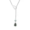 Plata de Ley 925 Jade Material Peligroso Cadena Chopin Collar Doble Calabaza Nuevo Estilo Chino Lujo Ligero Joyería de Cadena para Clavícula de Gama Alta para Mujer