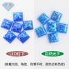 Huagang Gema Cuadrada Ángulo Recto Sintético Artificial Aobao Piedra en Bruto Princesa Cuadrada Base Plana Superficie Lisa Piedra Ópalo FI02