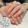 Flash Chapeuzinho Vermelho Pilha de Água Branca Broca Nail Art Joia Luxo Leve Branco Amor Gordo Quadrado Forma Especial Decoração para Nail Art Broca