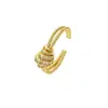 Anillo abierto de alta gama estilo coreano y japonés, delgado en la cintura, totalmente incrustado de diamantes para mujer, simple y único, accesorio de anillo de cobre ajustable, joya de mano versátil