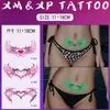Succubus Luminoso Pegatinas de Tatuaje Coloridas Impermeables Femenino Larga Duración Privado Sexy Glúteos Parte Baja del Abdomen Pecho Delantero y Trasero Pareja Pareja