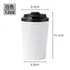 Taza de Café de Acero Inoxidable 304 Taza Simple para Chica Oficina de Negocios Taza Térmica Portátil para Coche Taza de Leche