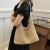 Bolso tejido para mujer, verano 2024, nuevo, moderno, informal, de gran capacidad, elegante, portátil, para llevar debajo del brazo.