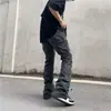 Pantalones plisados estilo Vibe para hombre, marca de moda, pantalones deportivos casuales holgados funcionales de secado rápido, estilo High Street americano