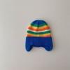 Gorro para niños, otoño e invierno, para niñas, gorro de punto coreano, gorro de lana de colores, gorro cálido con protección para los oídos para bebés y niños, moderno