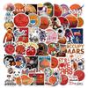 50 peças astronauta exploração Marte cartoon graffiti adesivos rocket universe bagagem notebook adesivos à prova d'água