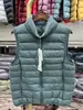 2026 Nuevo Estilo Otoño Chaleco Delgado de Plumas para Mujer Corto 90 Pluma de Pato Blanca Talla Grande Casual Versátil Chaleco de Cuello Alto Ropa Interior