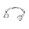 Anillo Súper Brillante de Herradura Labio Uña F136 Aleación de Titanio Joyería de Perforación Nicho Gama Alta Uña del Hélix Óseo Punto Venta al por Mayor