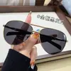 Gafas de Sol de Doble Puente Europeas y Americanas para Hombre, Viajes al Aire Libre, Conducir, Gafas de Sapo, Gafas de Sol con Visera Metálica, Modernas y Sencillas