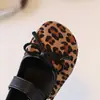 Sapatos Rasos com Laço Transfronteiriços para Mulheres 2026 Primavera Novo Estampa de Leopardo Versátil Plano Mary Jane Sapatos Atacado