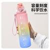 Vaso de agua deportivo transfronterizo para niños 2025 nueva botella de plástico portátil resistente a altas temperaturas taza de té para estudiantes para ir a la escuela