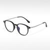 T18926 Versión coreana del marco de gafas semi-titanio marco TR gafas cuadradas retro marco de gafas con baño IP moda moda moda imprescindible