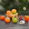 Nueva serie Mini de resina de simulación de frutas decoración de micro paisaje creativo DIY material al por mayor para accesorios de llavero