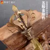 Buda Yuan Hui Cinco Hilos King Kong Pong Suministros Tántricos del Tíbet Pestillo de Hogar Hecho a Mano en Nepal Superior de Cobre Inferior de Hierro Adornos