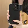 Adequado para Case de Silicone Estilo Degrau para Câmera Apple 18 Pro Max, Estilo Japonês e Coreano Cor Sólida Capa Macia/Rígida para Celular iPhone e Android Personalização