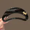 Pinza para el pelo de verano estilo ins con bloques de color para mujer, pasador lindo de lunares japoneses para niña, pinza de tiburón grande para recogidos.