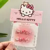 Uñas Vestibles de Dibujos Animados para Niños Sanrio Melody Kitty Kuromi Uñas de Bebé Lindas Suaves Lindas Manicura