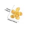 Broche Flor de Laço Sol Estrela do Mar de Aço Inoxidável Europeu e Americano Vintage Versátil de Nicho de Alta Qualidade Broche de Luxo
