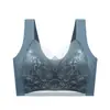 Chaleco de Belleza Sin Costuras de Encaje Talla Plus para Mujer, Copa Integrada Fija, Sujetador Transpirable Sin Varillas, Sujetador Push-Up