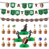 Fiesta de Rugby Transfronteriza Decoración de Cumpleaños Fiesta de Fans del Super Bowl Banderín de Tirar Inserto de Panal Traje Venta al por Mayor Personalizado
