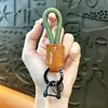 Llavero Colgante Hebilla de Herradura de Cuero PU Tejido Transfronterizo Decoración para Llavero de Coche Bolsos Regalo Venta al por Mayor de Comercio Exterior