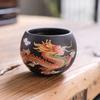 Nuevo Estilo Lujo Ligero Dragón y Fénix Chengxiang Olla de Arena Púrpura con Cambio de Color por Calor Tetera Fengming Juego de Té Kung Fu Olla Xishi de Alto Grado Estilo Chino