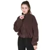 Nueva Sudadera Cálida de Terciopelo para Otoño e Invierno con Ajuste de Cordón, Chaqueta Deportiva Gruesa Cortavientos, Top Exterior de Fitness para Mujer