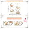 Una Variedad de Lindas Pegatinas de Pared de Animales del Bosque y Ciervos para Sala de Estar, Dormitorio, Habitación Infantil, Decoración de Pared de Fondo del Hogar, Pegatinas de Pared Autoadhesivas