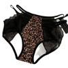 Bragas de Encaje con Estampado de Leopardo para Mujer, Sin Costuras, Entrepierna de Algodón Puro, Cintura Media, Levanta Glúteos, Tallas Grandes, Bikini Triangular Sexy, Estilo Delgado de Verano