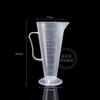FONTE fabricante 25ml-500ml plástico triângulo copo de medição copo de medição cônico PP copo de medição copo plástico em estoque