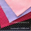 Directo de fábrica 2015 nuevo estampado de lunares tela activa lisa 100% algodón ropa popelina estampada tela lisa venta al por mayor