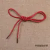 Cordón de zapato de cuerda encerada cuerda encerada redonda cuerda de tres hebras cordón suave sin atar elástico de silicona embalaje cuerda de algodón al por mayor