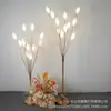 Adereços de Casamento Árvore de Maçã Feliz com 11 Cabeças Luzes de Corredor Galvanoplastia de Ferro Ornamentos de Casamento Decoração de Casamento Luzes Decorativas